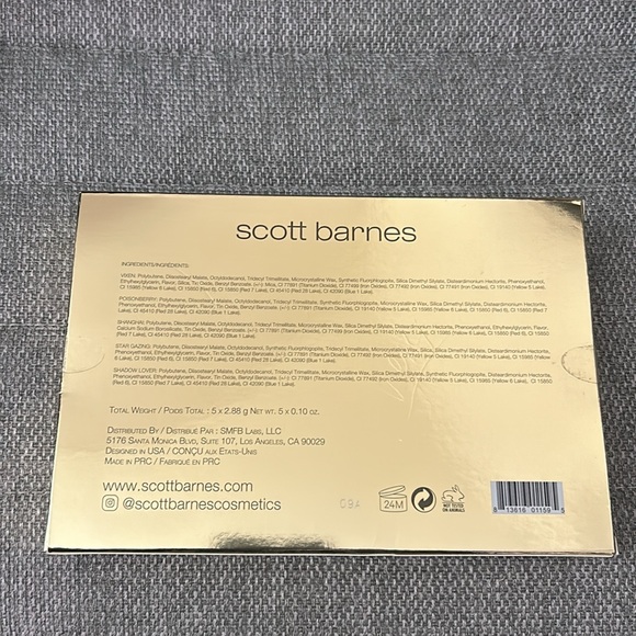 Scott Barnes Naughty List Flossy Glossy Lipgloss Set ~ 5 Shades 2.88g - Picture 3 of 5